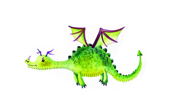 Dragon - Watercolor: Fairy Tale Craft Branding