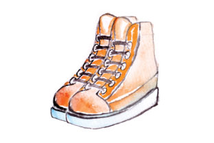 No Heel Watercolor Womans Shoes in Crafts & Beauty