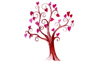Tree with Heart Foliage: Valentine's Day Crafts Review