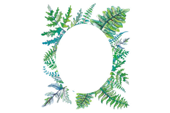 Watercolor Frame of Ferns: Australian Crafts Branding Review