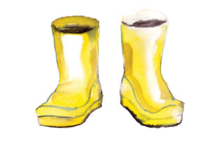 Watercolour Yellow Wellie Boots: An Embroidery Designer’s Honest Review